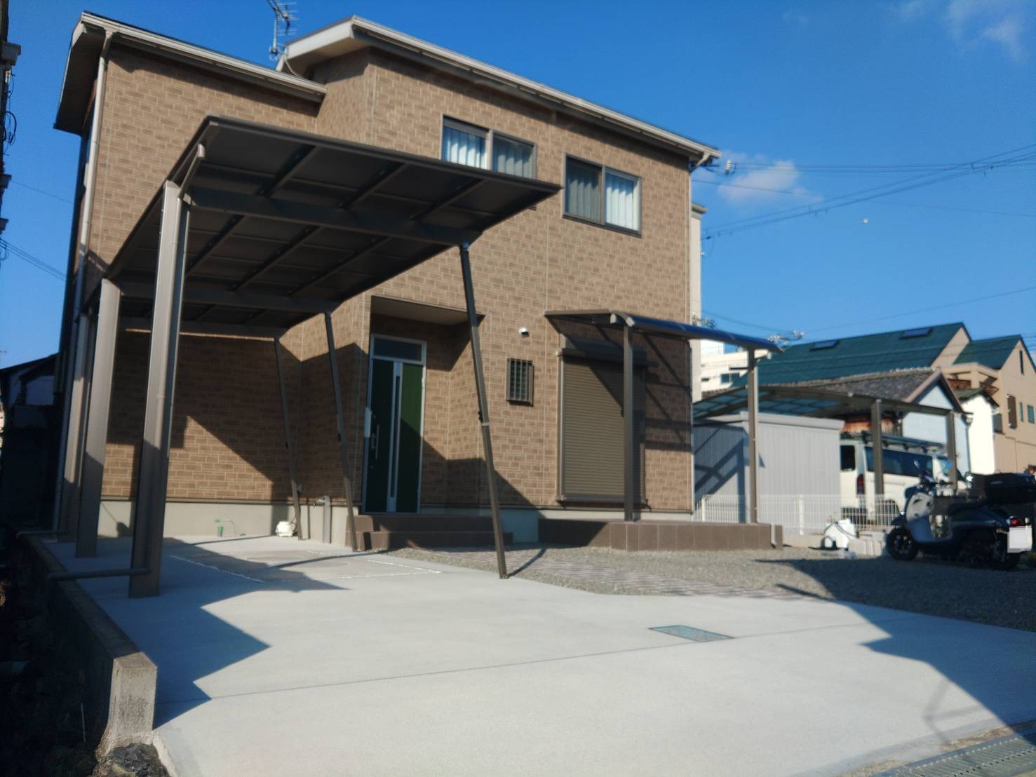 外構リフォーム全景写真です。