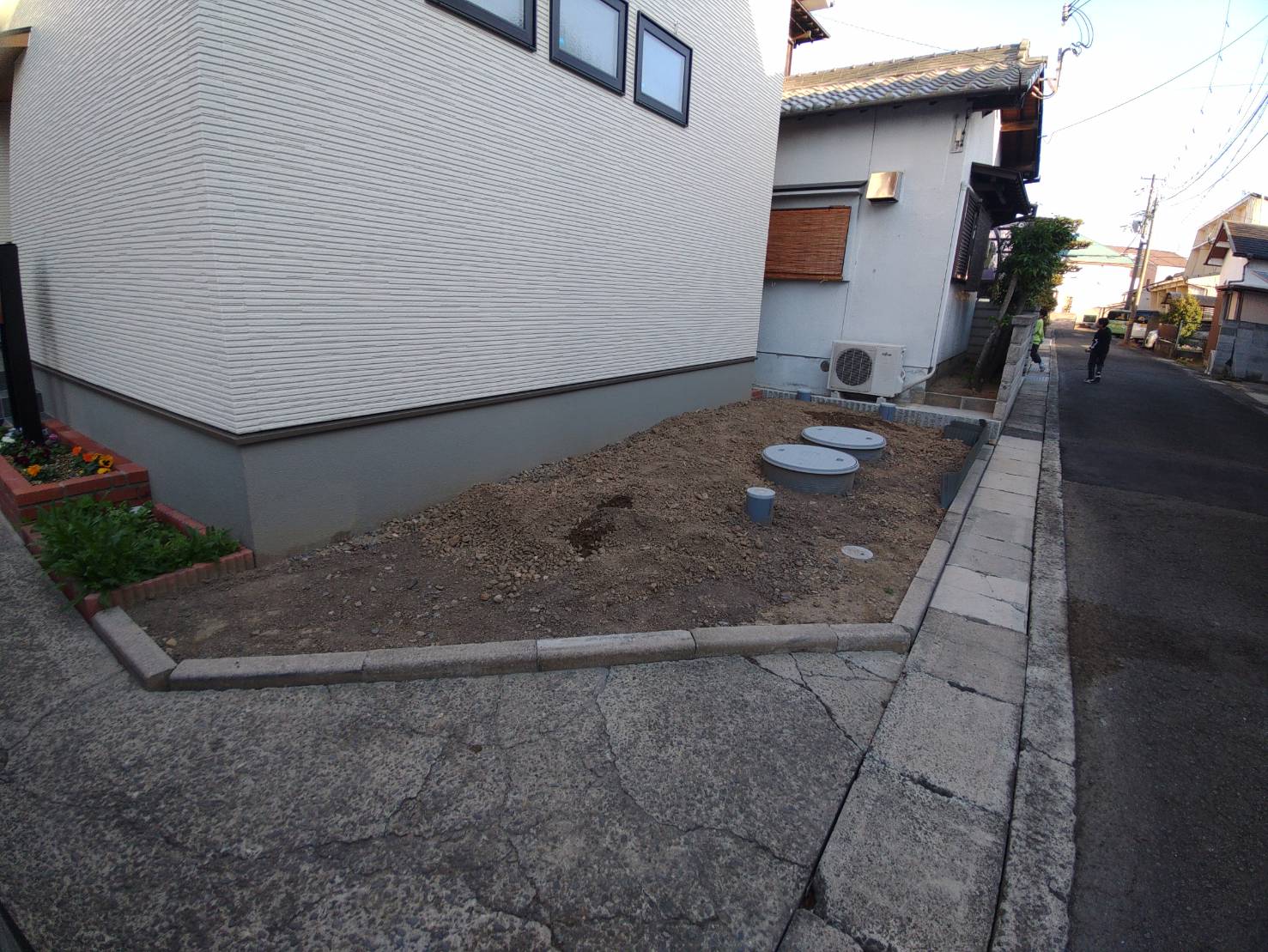 外構着手前の全景写真